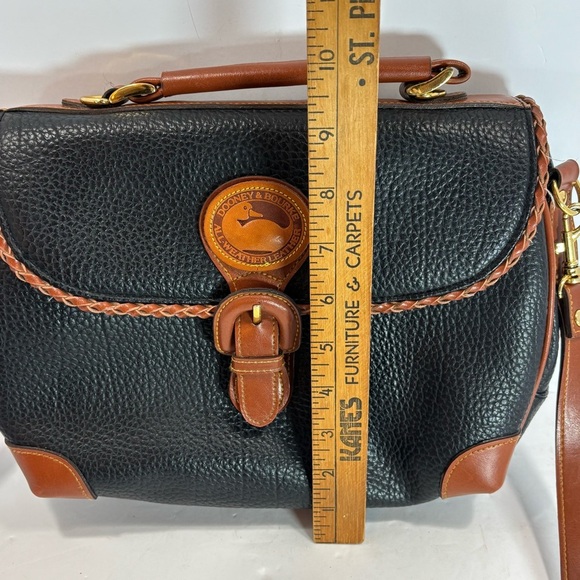 Vtg Dooney & Bourke Lot Of 2 Black/Brown All Weather Satchel Crossbody Leather - Picture 9 of 16